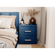 Прикроватная тумбочка todzal Женева Синий, велюр Синий, велюр