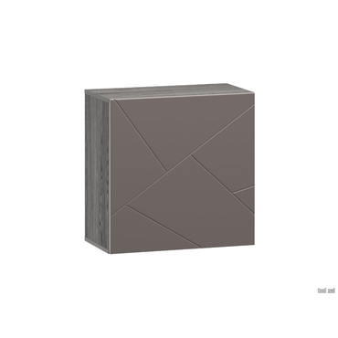 Шкаф навесной Сильва Суммит Ясень Анкор темный / Софт графит 60,2 см