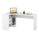 Письменный стол Сокол Бруклин Белый Левая Белый