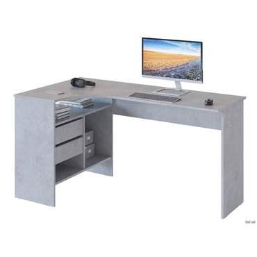 Письменный стол Сокол Бруклин Бетон Левая Бетон