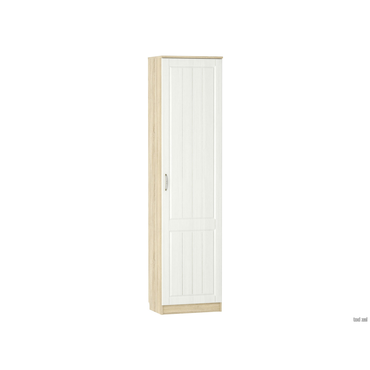 Распашной шкаф Сильва Оливия Лайт Дуб Сонома / Белое дерево Правая Без дополнительных полок