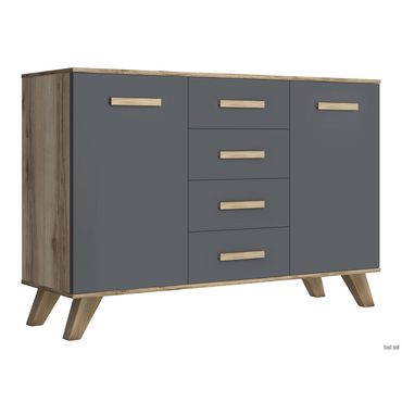 Комод Кураж Вега Скандинавия Дуб Каньон / Силк флай Дуб Каньон / Силк флай