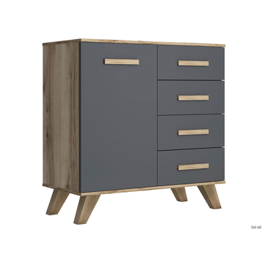 Комод Кураж Вега Скандинавия Дуб Каньон / Силк флай Дуб Каньон / Силк флай