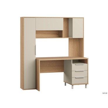 Компьютерный стол Моби Бета Дуб Сонома / Сатин Дуб Сонома / Сатин