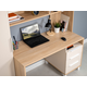 Компьютерный стол Моби Бета Дуб Сонома / Сатин Дуб Сонома / Сатин