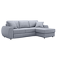 Угловой диван todzal Коста Серый, велюр Универсальное