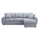 Угловой диван todzal Коста Серый, велюр Универсальное