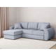 Угловой диван todzal Коста Серый, велюр Универсальное