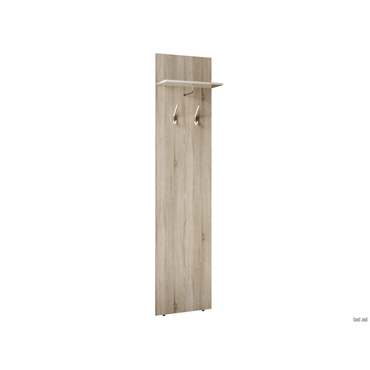 Настенная вешалка Мебелони Белладжио Дуб Сонома / Белый Дуб Сонома / Белый