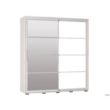 Шкаф-купе Мебелони Крафт 6 Белый ясень 196,2 см