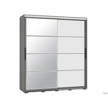 Шкаф-купе Мебелони Крафт 6 Графит 196,2 см