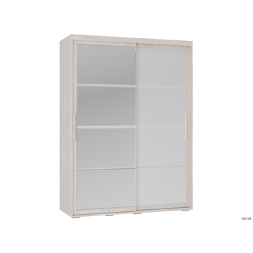 Шкаф-купе Мебелони Крафт 6 Белый ясень 160,2 см