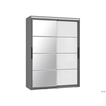 Шкаф-купе Мебелони Крафт 6 Графит 160,2 см