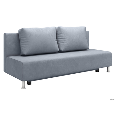 Прямой диван todzal Парма Серый, велюр Серый, велюр