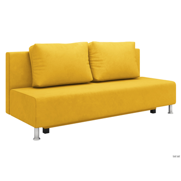 Прямой диван todzal Парма Горчичный, велюр Горчичный, велюр