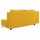 Прямой диван todzal Парма Горчичный, велюр Горчичный, велюр