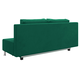 Прямой диван todzal Парма Зеленый, велюр Зеленый, велюр
