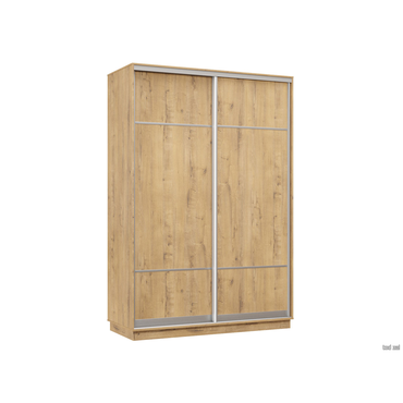 Шкаф-купе Хочу домой Маршал Лайт Бунратти / Серебро, алюминий 60 см