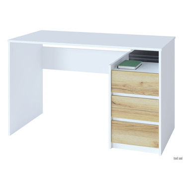 Компьютерный стол Сокол СПМ-21 Белый / Дуб Делано Белый / Дуб Делано