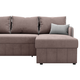 Угловой диван todzal Граус Светло-коричневый, велюр Универсальное