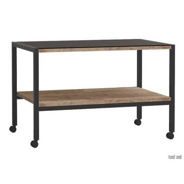 Журнальный столик Моби Трувор Дуб Гранж песочный / Черный / Черный, стекло Дуб Гранж песочный / Черный / Черный, стекло