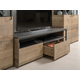 ТВ-тумба Моби Трувор Дуб Гранж песочный / Интра / Черный Дуб Гранж песочный / Интра / Черный