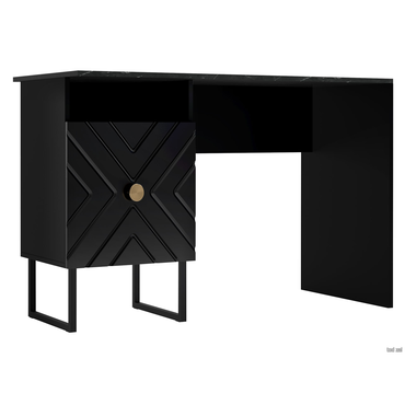 Письменный стол Кураж Марсель Черный глянец / Креатель / Черный Черный глянец / Креатель / Черный