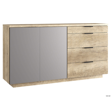 Комод Анрэкс Брайс Дуб Каньон / Силк Шитаки Дуб Каньон / Силк Шитаки