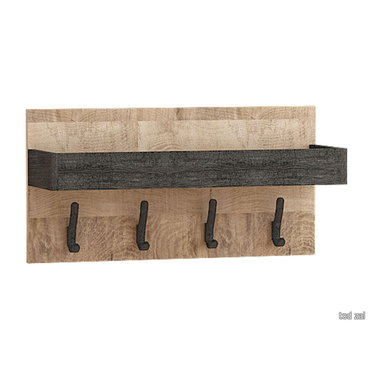 Настенная вешалка Моби Трувор 15.04 Дуб Гранж песочный / Интра Дуб Гранж песочный / Интра