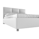 Односпальная кровать todzal Паулина Белый, экокожа 180х200 см