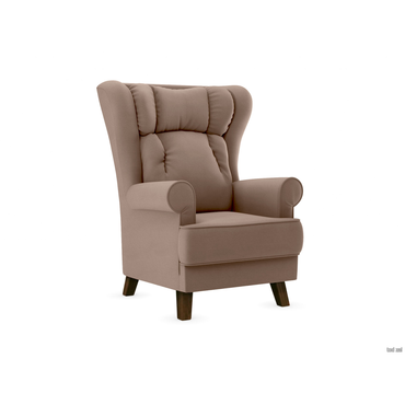 Кресло Элегия Лори Латте, микровелюр Орех