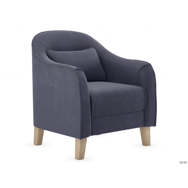 Кресло todzal Эдита Графит, велюр Графит, велюр