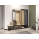 Прихожая Ивару Ольга Дуб Крафт золотой / Темно-серый / Люкса Бренди, экокожа Дуб Крафт золотой / Темно-серый / Люкса Бренди, экокожа