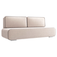 Прямой диван todzal Саунд Бежевый, велюр Бежевый, велюр