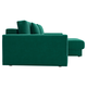 Угловой диван todzal Ланкастер Зеленый, велюр Универсальное