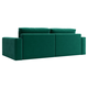 Угловой диван todzal Ланкастер Зеленый, велюр Универсальное