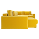 Угловой диван todzal Ланкастер Желтый, велюр Универсальное