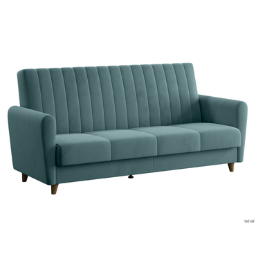 Прямой диван Сильва Эссен Мята, велюр Мята, велюр