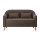 Прямой диван todzal Эдита Коричневый, велюр Коричневый, велюр