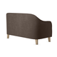 Прямой диван todzal Эдита Коричневый, велюр Коричневый, велюр