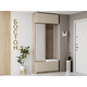 Прихожая МК СТИЛЬ Бостон Дуб Крафт серый / Кашемир / Белый, экокожа Дуб Крафт серый / Кашемир / Белый, экокожа