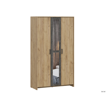 Распашной шкаф СВ-Мебель Дублин Дуб золотой / Камень тёмный Дуб золотой / Камень тёмный