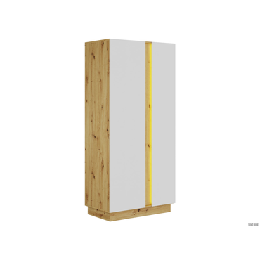 Распашной шкаф todzal Модо Дуб Артизан / Белый Дуб Артизан / Белый