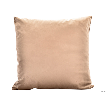 Декоративная подушка Ми Текстиль Абелия Светло-бежевый, велюр Светло-бежевый, велюр