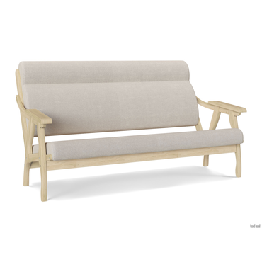 Прямой диван todzal Вега Натуральный, лак Натуральный, лак