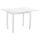 Кухонный стол Элегия Патерн Белый / Белый, пластик Белый / Белый, пластик