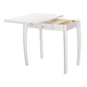 Кухонный стол Элегия Патерн Белый / Белый, пластик Белый / Белый, пластик