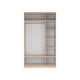 Распашной шкаф Кураж Капри Сатин Без зеркала