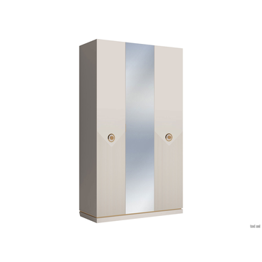 Распашной шкаф Кураж Капри Сатин С зеркалом