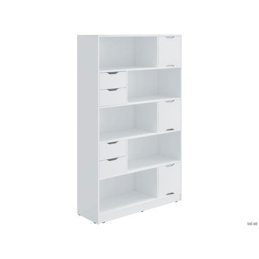 Стеллаж todzal Юджин Белый С дверцами и ящиками